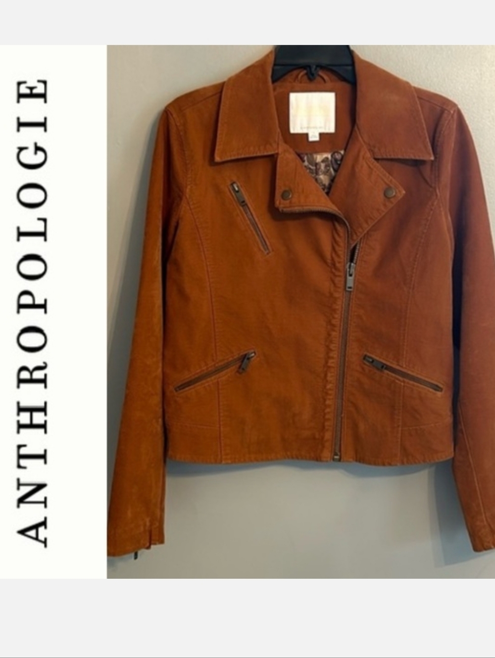 Ett:wa by Anthropologie Suede-like Jacket Sz S